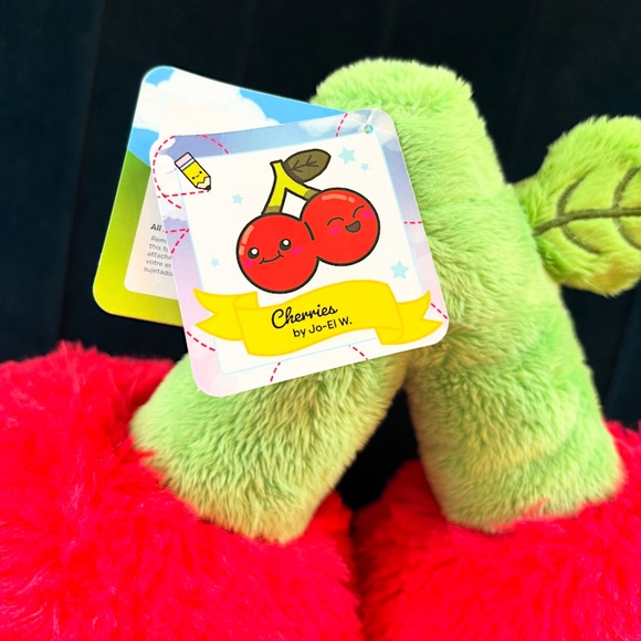 🍒 Squishable Snackers Cherries Plush Fruit - Mini Size 14” (NWT) - Picture 5 of 5